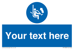 Custom Mandatory: Open safety bar of chairlift